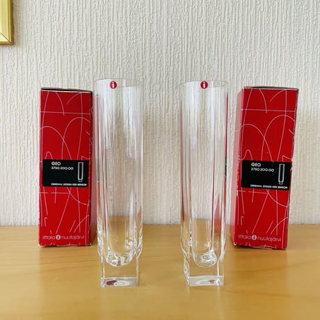 iittala/イッタラ/Nuutajärvi/ヌータヤルヴィ/Geo/ゲオ/フラワーベース/新品,未使用品/箱入り