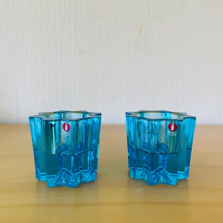 iittala/イッタラ/Tähti/テーフティ/Kerttu Nurminen/ケルトゥ.ヌミネン/キャンドルホルダー/ライトブルー