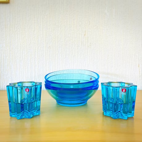 iittala/イッタラ/Tähti/テーフティ/Kerttu Nurminen/ケルトゥ.ヌミネン/キャンドルホルダー/ライトブルー