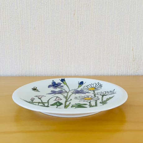 IKEA/イケア/ヴィンテージ/Midsommar/ミッドサマー/デザートプレート/19,5cm/リネア、マーガレット、オダマキ