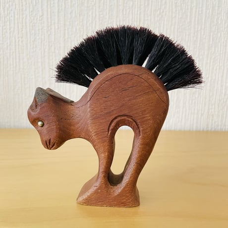 チーク製品/ネコちゃんのテーブルクリーナー/デンマーク製