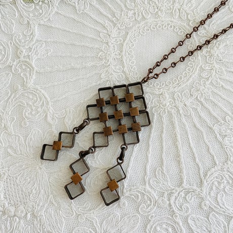 北欧ヴィンテージアクセサリー/ペンダントネックレス/ブロンズ製