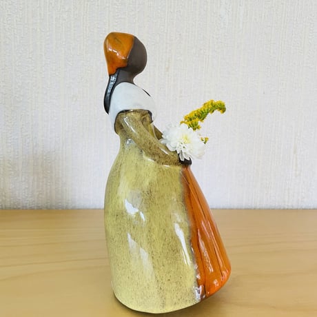 Jie Gantofta/ジィガントフタ/フラワーガール/オレンジに黄色のドレス/19cm
