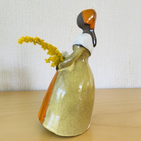 Jie Gantofta/ジィガントフタ/フラワーガール/オレンジに黄色のドレス/19cm