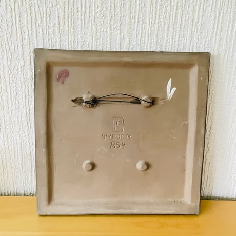 Jie Gantofta/ジィガントフタ/陶板/ピンクの薔薇/大判