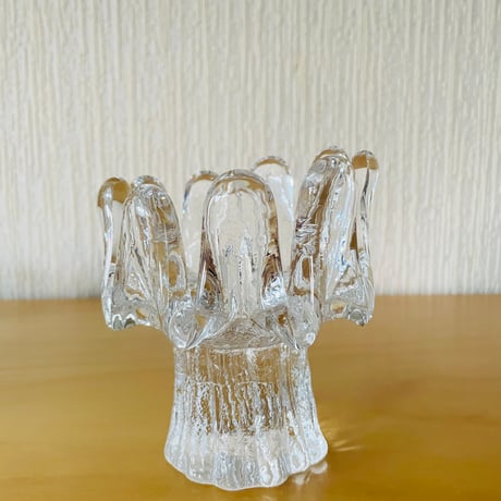 Kosta Boda/コスタ ボーダ/Sun Flower/サンフラワー/キャンドルホルダー/中大高/12cm