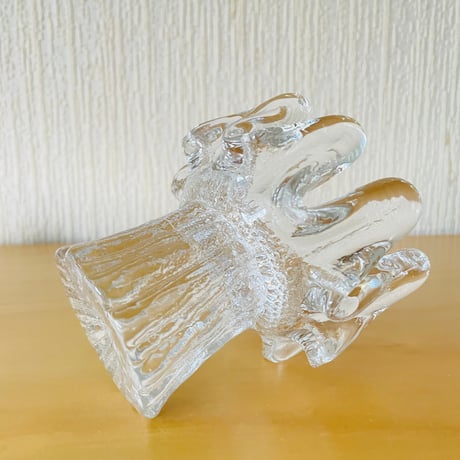 Kosta Boda/コスタ ボーダ/Sun Flower/サンフラワー/キャンドルホルダー/中大高/12cm