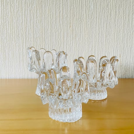 Kosta Boda/コスタ ボーダ/Sun Flower/サンフラワー/キャンドルホルダー/中大高/12cm
