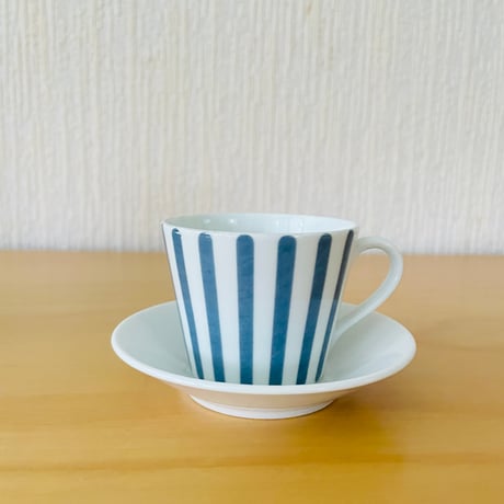 Melitta/メリタ/ヴィンテージ/Zürich/チューリッヒ/エスプレッソカップ&ソーサー/ブルー
