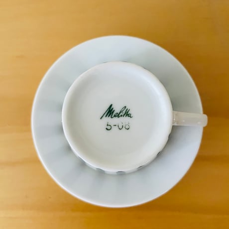Melitta/メリタ/ヴィンテージ/Zürich/チューリッヒ/エスプレッソカップ&ソーサー/ブルー