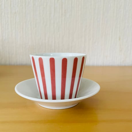 Melitta/メリタ/ヴィンテージ/Zürich/チューリッヒ/エスプレッソカップ&ソーサー/レッド