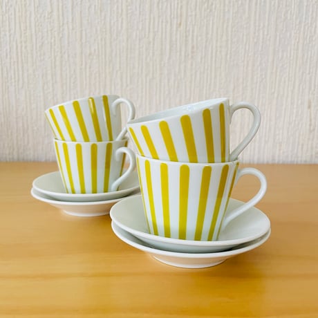 Melitta/メリタ/ヴィンテージ/Zürich/チューリッヒ/エスプレッソカップ&ソーサー/イエロー