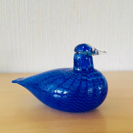 Nuutajärvi/ヌータヤルヴィ/Oiva Toikka/オイバ.トイッカ/Birds/バード/Sinisulka/ブルー/L:14cm