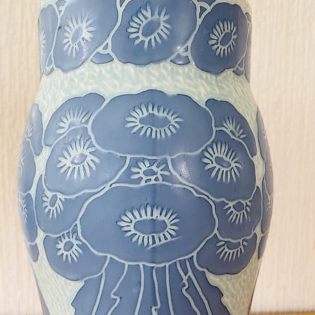 Old Gustavsberg/グスタフスベリ/Josef Ekberg /ジョセフ.エクベリ/Sgrafitto/スグラフィット/フラワーベース/H: 31cm