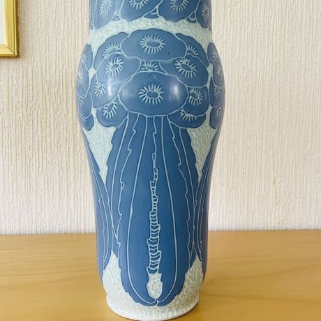 Old Gustavsberg/グスタフスベリ/Josef Ekberg /ジョセフ.エクベリ/Sgrafitto/スグラフィット/フラワーベース/H: 31cm