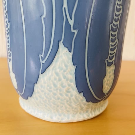 Old Gustavsberg/グスタフスベリ/Josef Ekberg /ジョセフ.エクベリ/Sgrafitto/スグラフィット/フラワーベース/H: 31cm