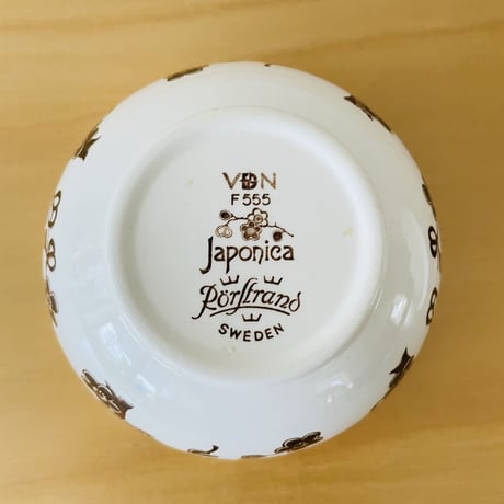 Rörstrand/ロールストランド/Japonica/ジャポニカ/シュガーポット/蓋つき