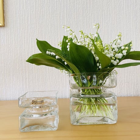 Riihimäen Lasi/リイヒマエンラシ/Pala/Helena Tynell/ヘレーナティネル/Pala/パラ/フラワーベース/クリア/Lサイズ