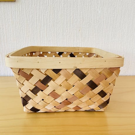 北欧伝統手工芸品/Spånkorg/スポンコリ/スクエア/大