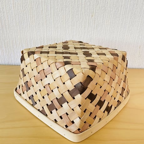 北欧伝統手工芸品/Spånkorg/スポンコリ/スクエア/大