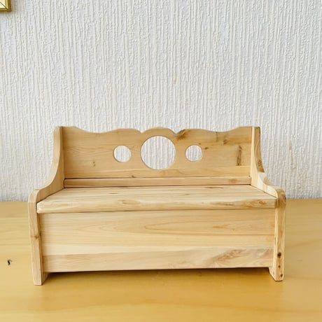 北欧手工芸品/Träslöjd/木製手工芸/ベンチ型木箱