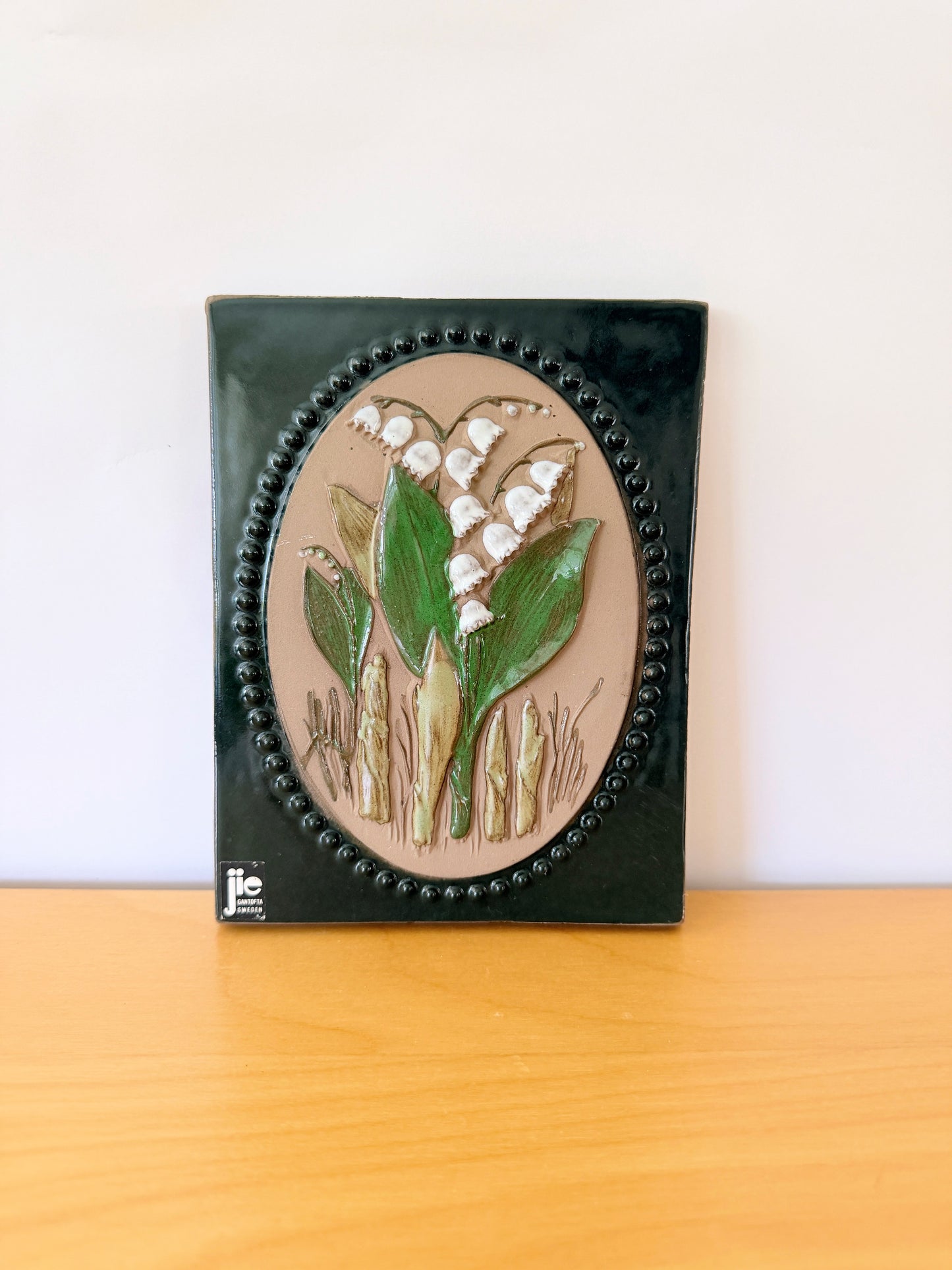 Jie Gantofta/Jie Gantofta/Ceramic Plaque/Lily of the Valley Flower