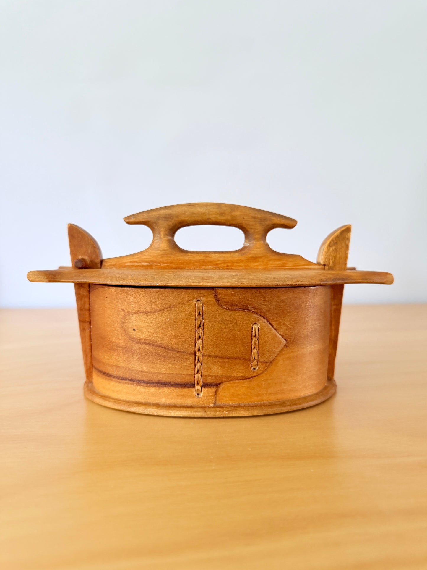 Nordic Traditional Craft / Svepask / Svep / Lidded Wooden Box