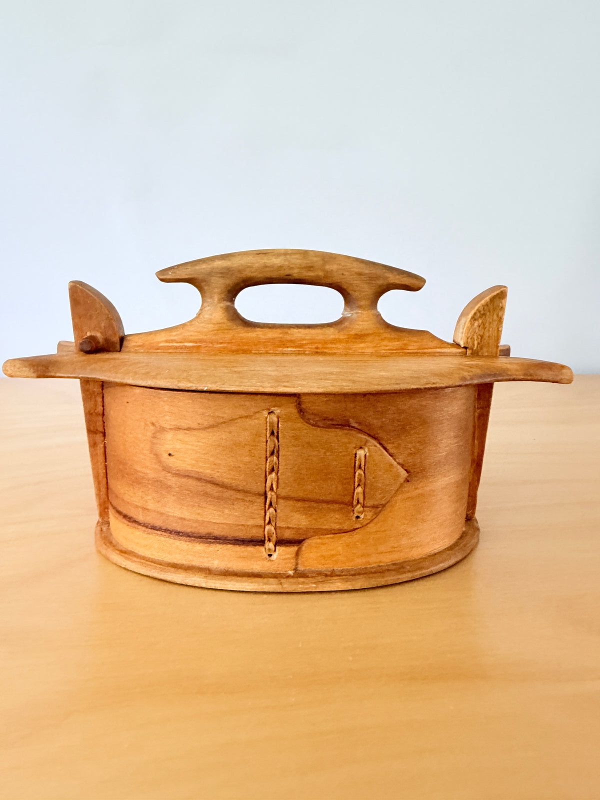 Nordic Traditional Craft / Svepask / Svep / Lidded Wooden Box