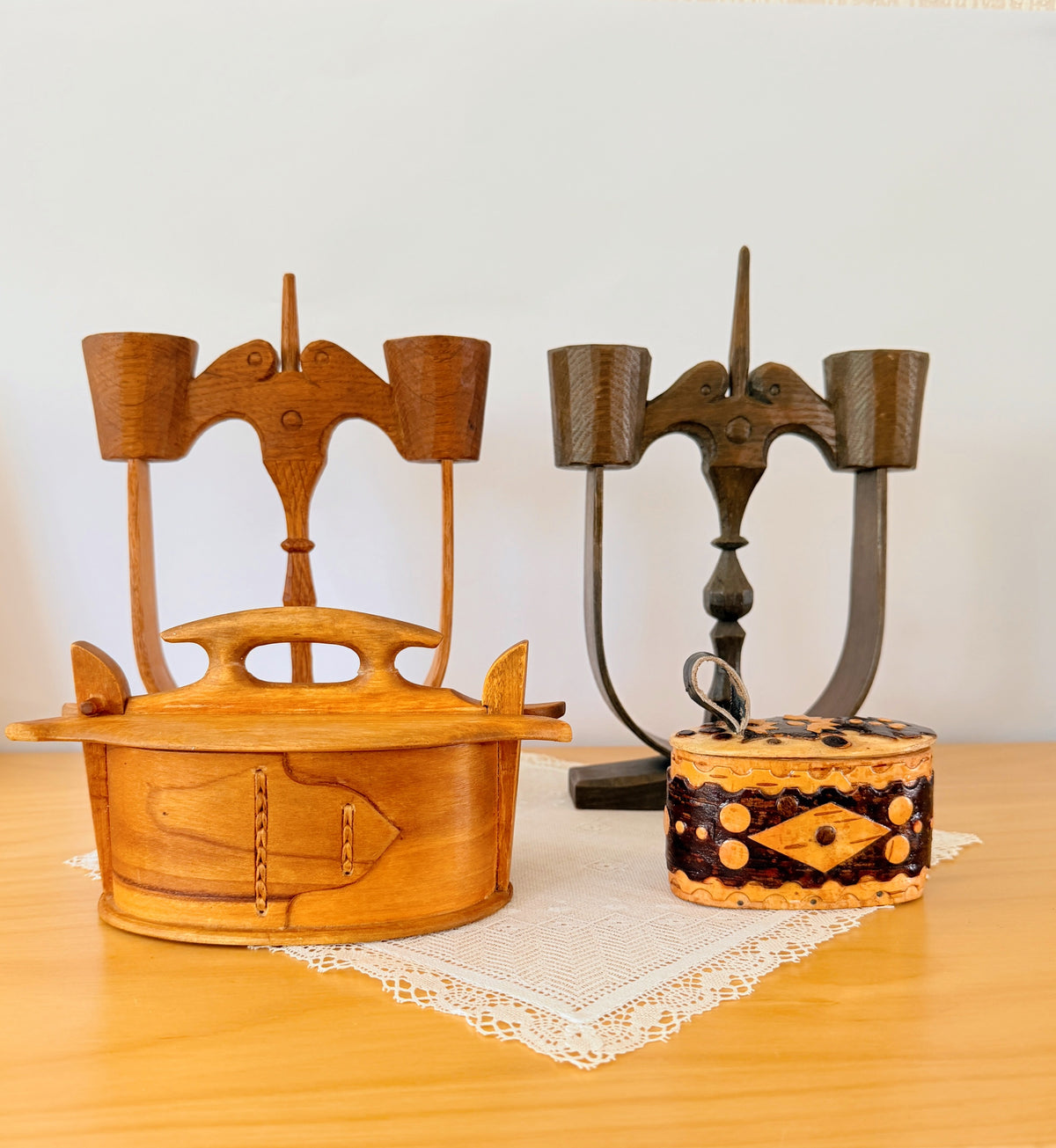 Taseruds Candlestick/Taserud Justaker/Jerry Eriksson in Arvika/Wooden Candle Stand