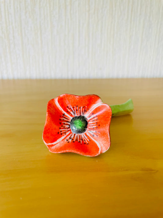 Hackefors/ハッケフォシュ/お花のカトラリーレスト/濃いオレンジ