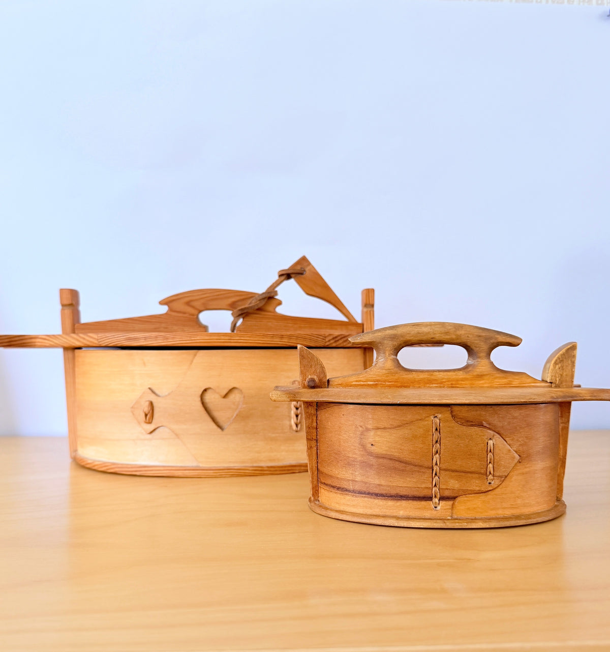 Nordic Traditional Craft / Svepask / Svep / Lidded Wooden Box