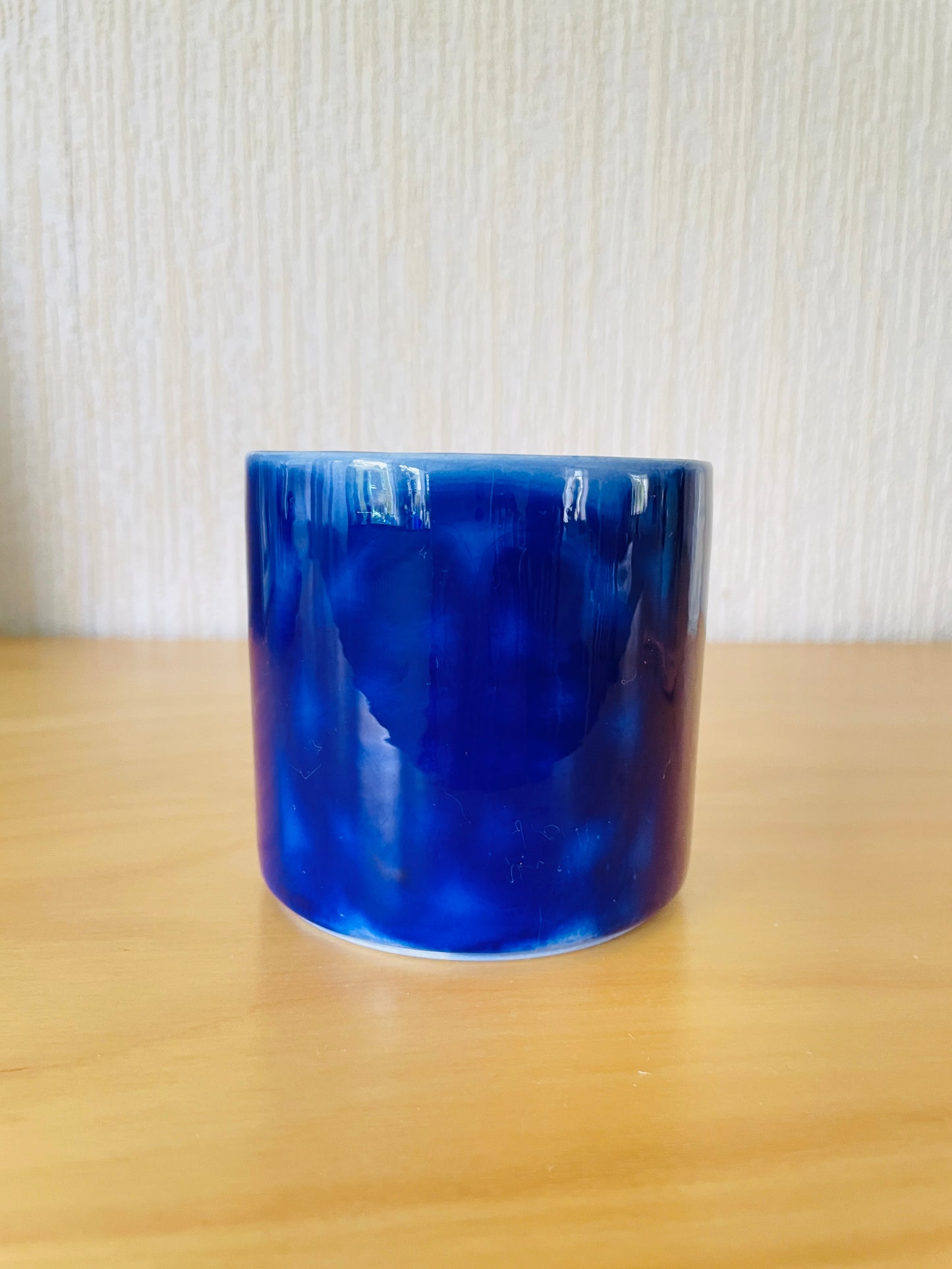 Gustavsberg/グスタフスベリ/Stig Lindberg/ステイグ.リンドベリ/Blå Husar/ブルーフサール/シュガーポットフタなし