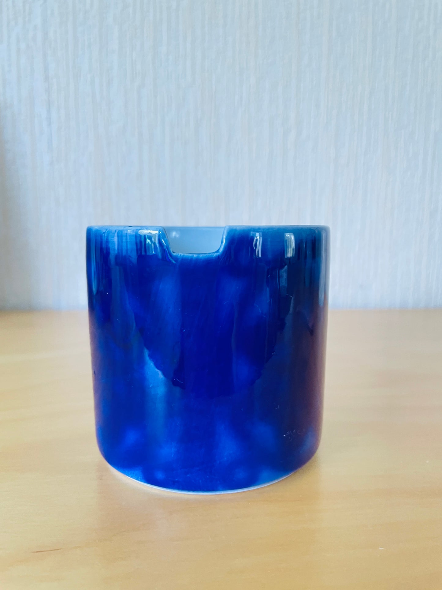 Gustavsberg/グスタフスベリ/Stig Lindberg/ステイグ.リンドベリ/Blå Husar/ブルーフサール/シュガーポットフタなし