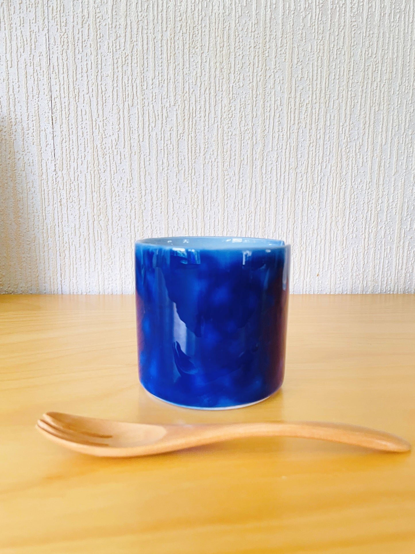 Gustavsberg/グスタフスベリ/Stig Lindberg/ステイグ.リンドベリ/Blå Husar/ブルーフサール/シュガーポットフタなし