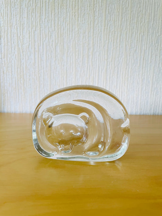iittala/イッタラ/Jorma Vennola/ヨルマ.ベンノーラ/Björn/ガラスのクマさんのオブジェ