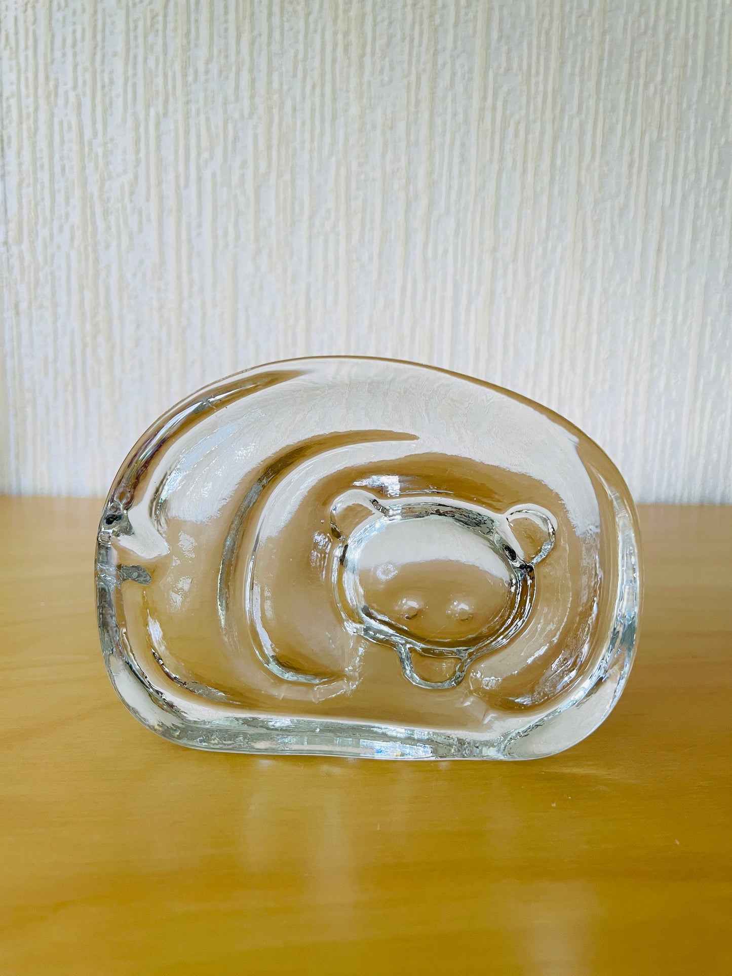 iittala/イッタラ/Jorma Vennola/ヨルマ.ベンノーラ/Björn/ガラスのクマさんのオブジェ