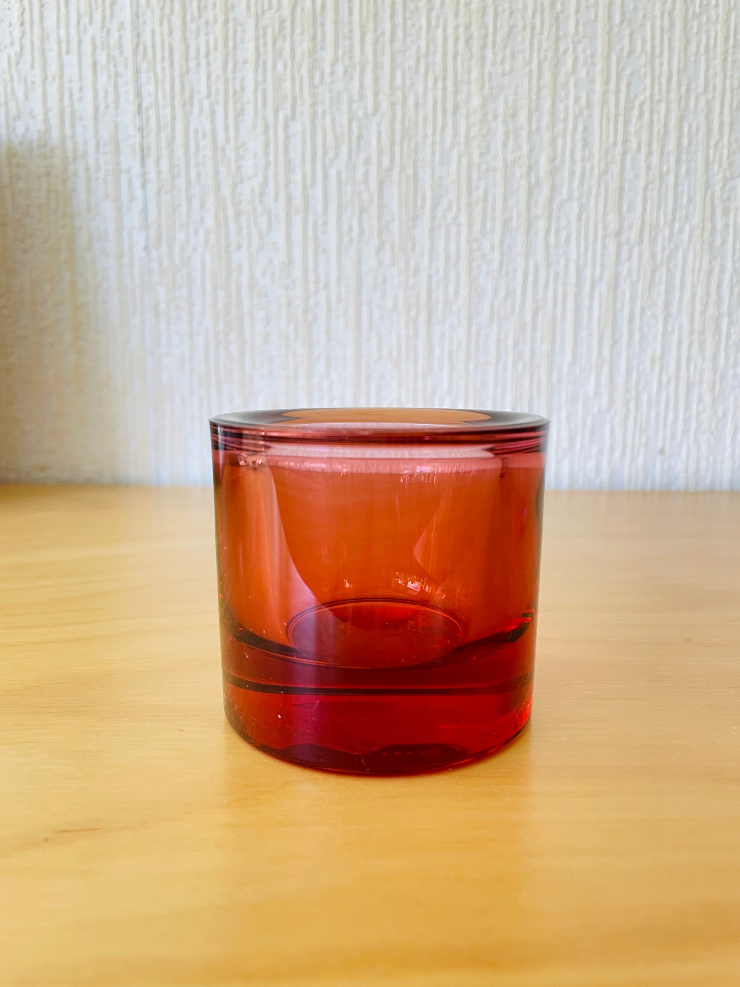 iittala/イッタラ/Kivi/キビ/キャンドルホルダー/レッドガーネット/訳あり