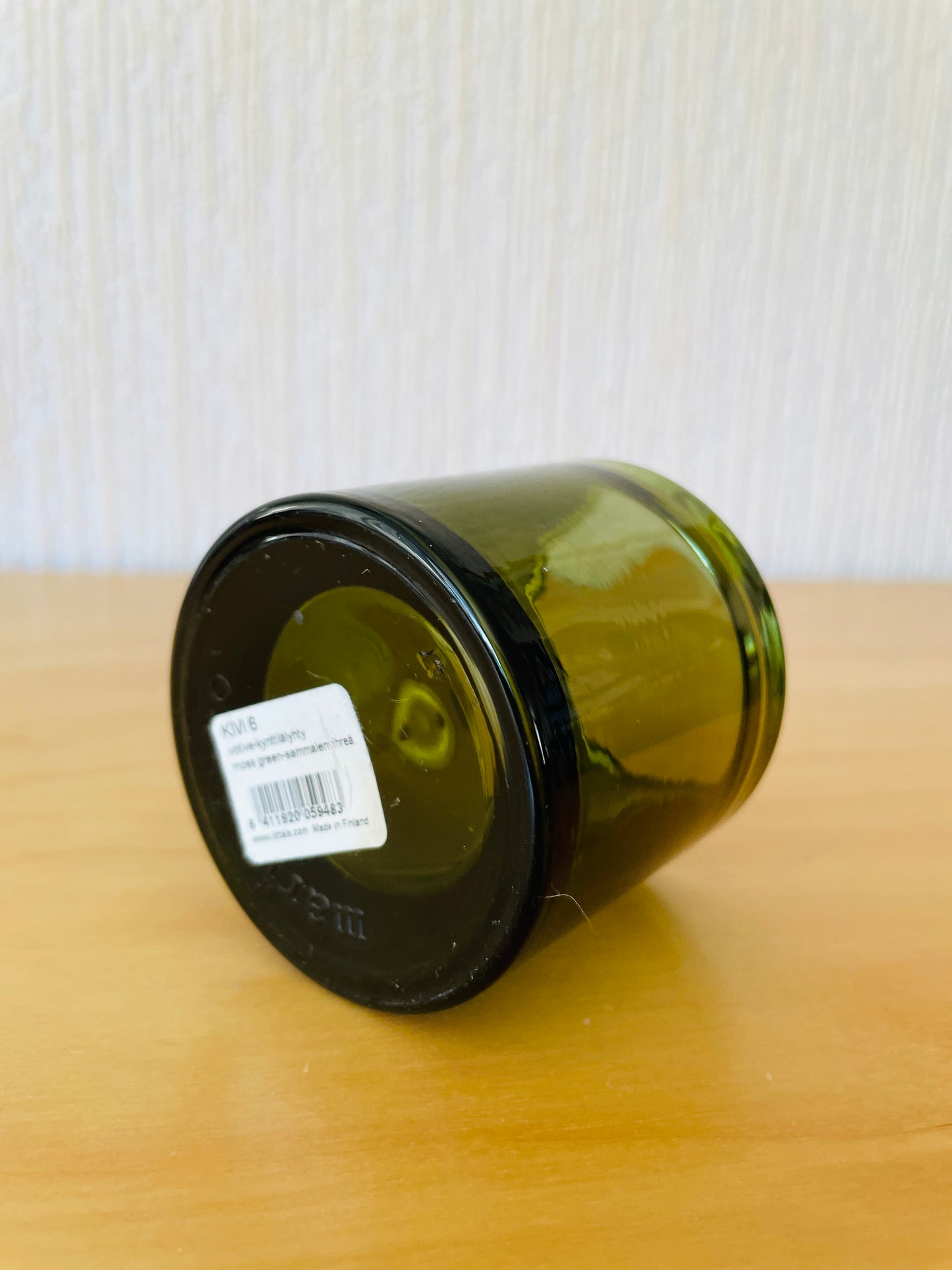 iittala/イッタラ/Kivi/キビ/キャンドルホルダー/モスグリーン