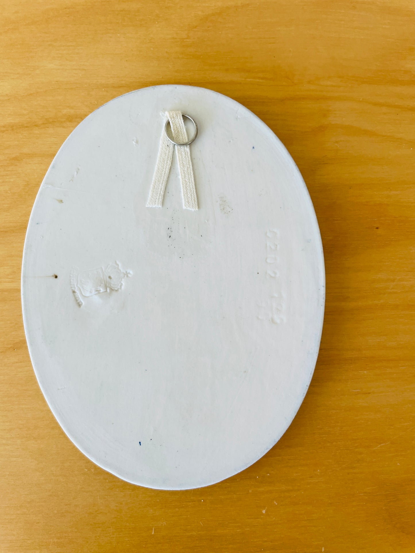 Aluminia Danmark Wall Plate / Girl in a Long Dress in the Forest