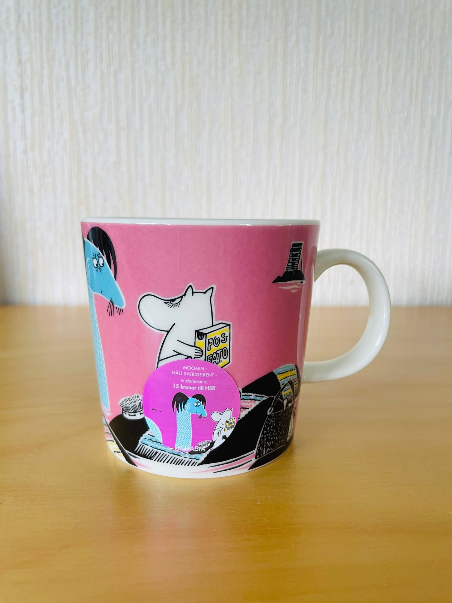 Arabia/アラビア/Moomin Mag/ムーミン/マグカップ/Special Produkt/Håll Vatten Rent/海をきれいに保とうキャンペーン