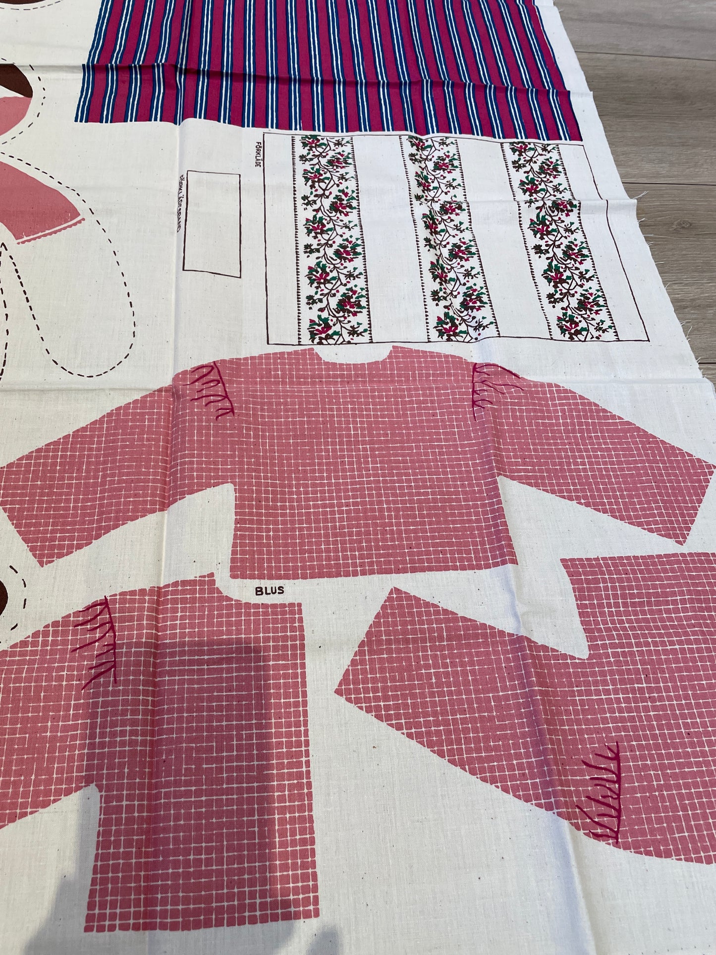 Gocken Jobs Handtryck AB/ジョブス ハンドルプリント/ヴィンテージ/Larva-Stina/ラーバ.ステイーナ/布製着せ替えお人形キット