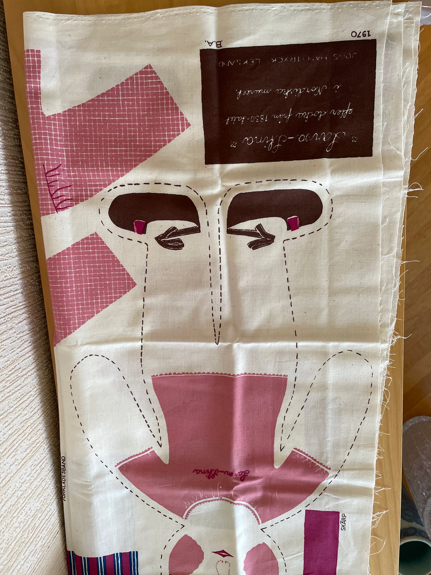 Gocken Jobs Handtryck AB/ジョブス ハンドルプリント/ヴィンテージ/Larva-Stina/ラーバ.ステイーナ/布製着せ替えお人形キット