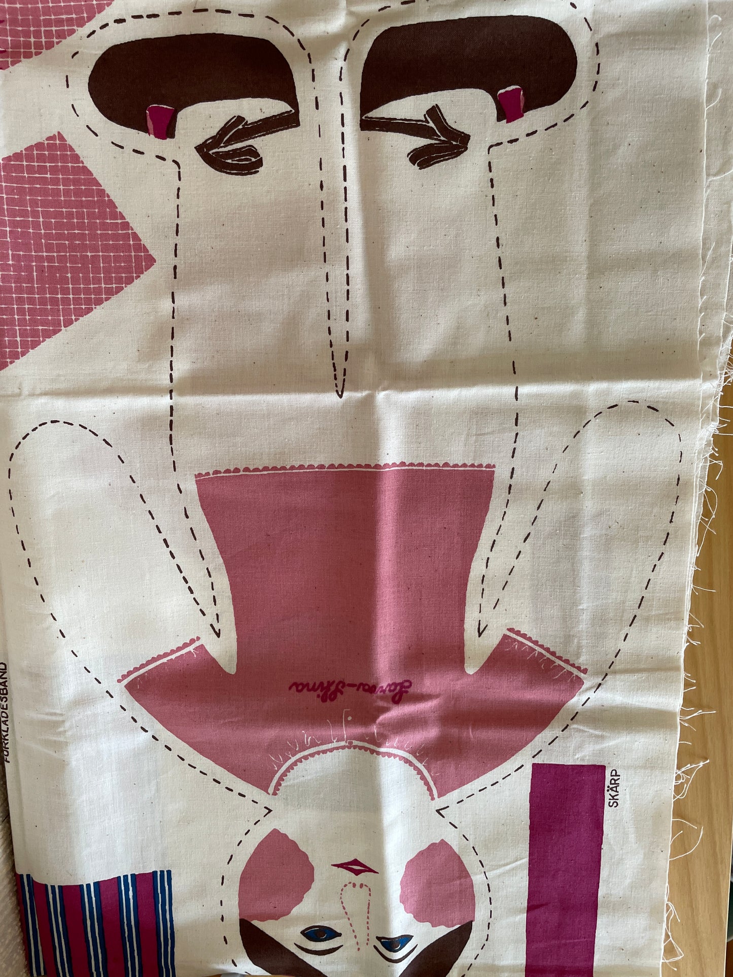 Gocken Jobs Handtryck AB/ジョブス ハンドルプリント/ヴィンテージ/Larva-Stina/ラーバ.ステイーナ/布製着せ替えお人形キット