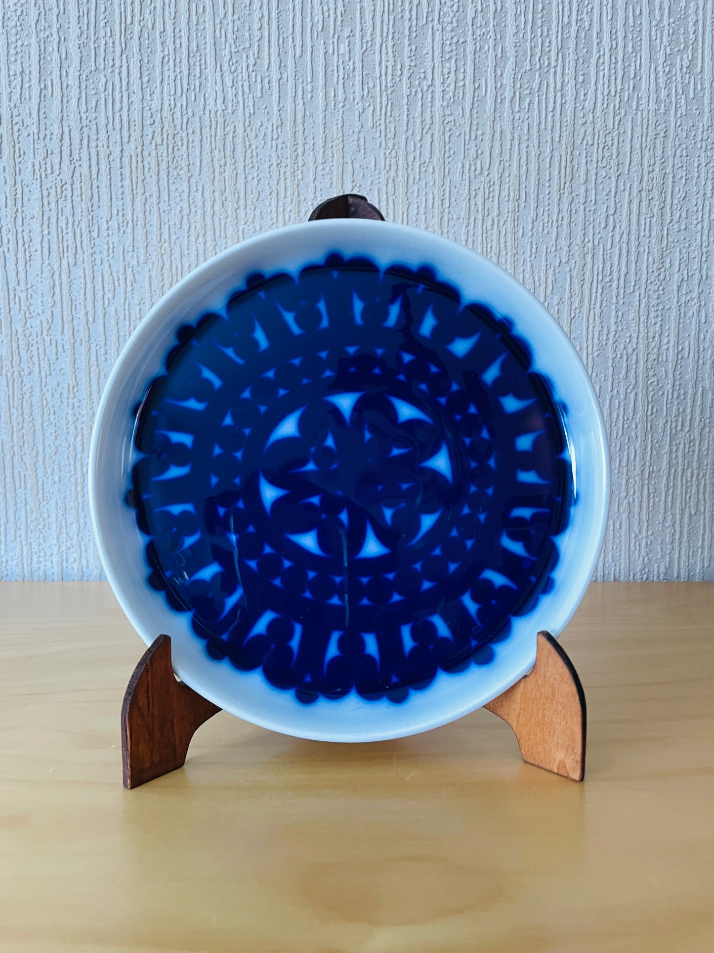 Gustavsberg/グスタフスベリ/Stig Lindberg/ステイグリンドベリ/Blå Husar/ブルーフーサル/プレート/18cm