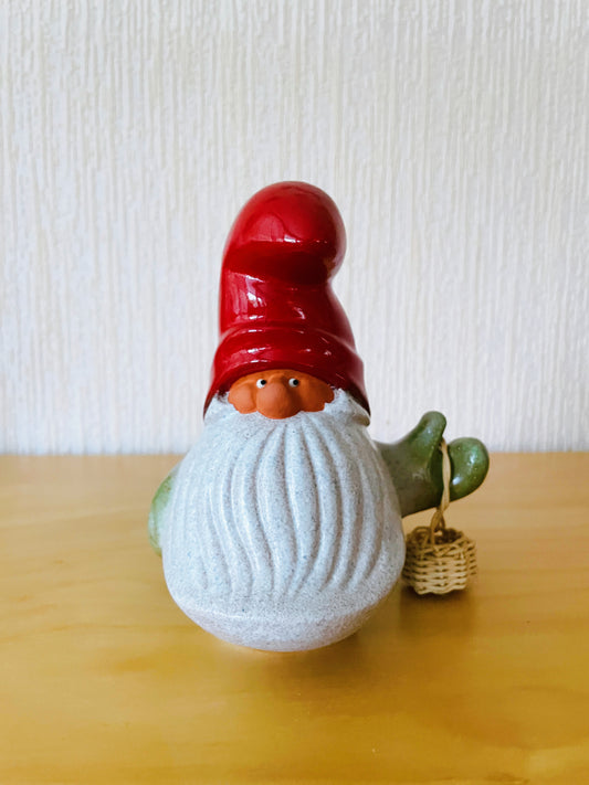 Nittsjö Keramik/ニットシュー/Tomte/お髭のりっぱなトムテのオブジェ
