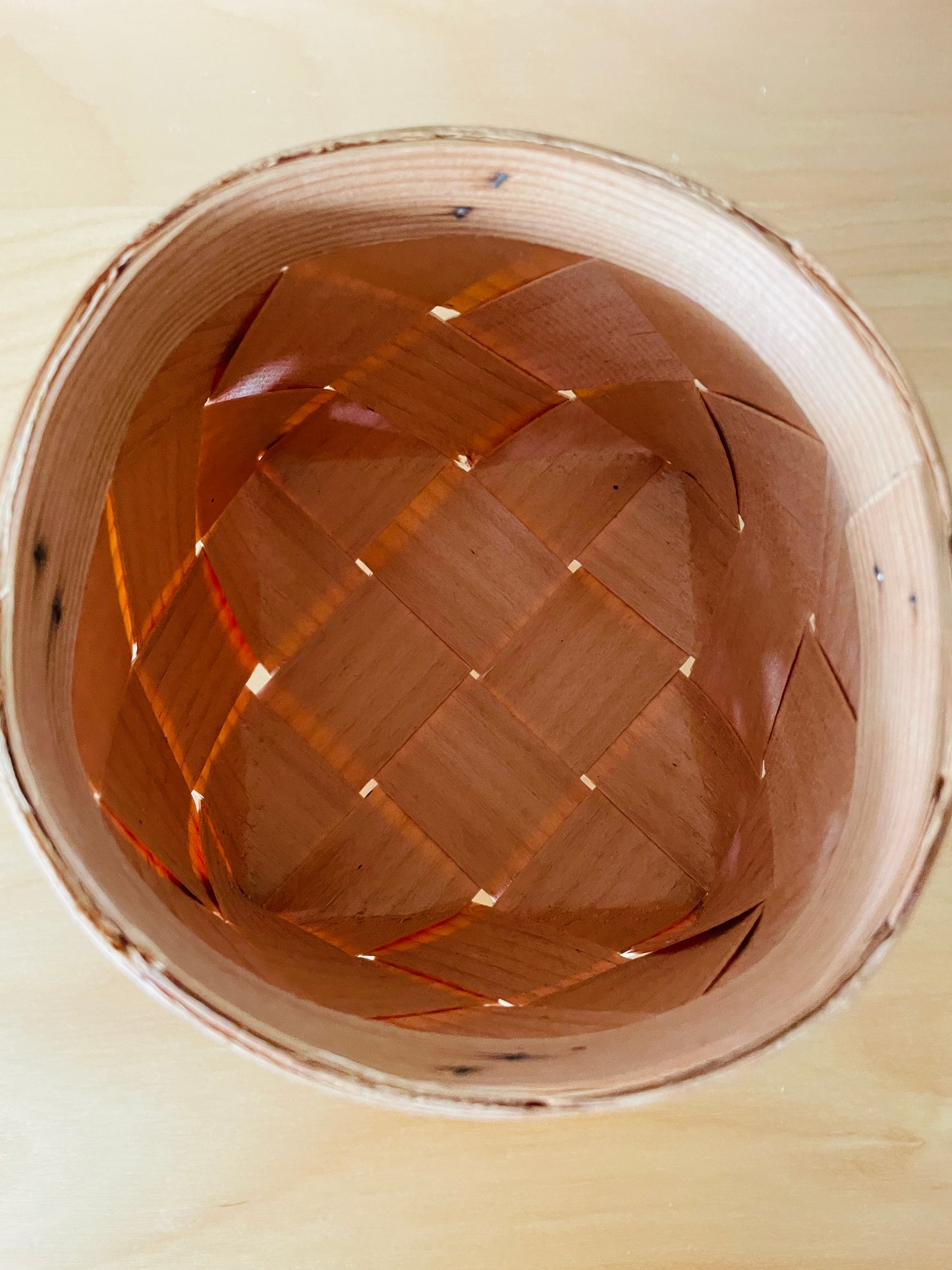 北欧伝統手/Spånkorg/工芸スポンコリ/脚付き