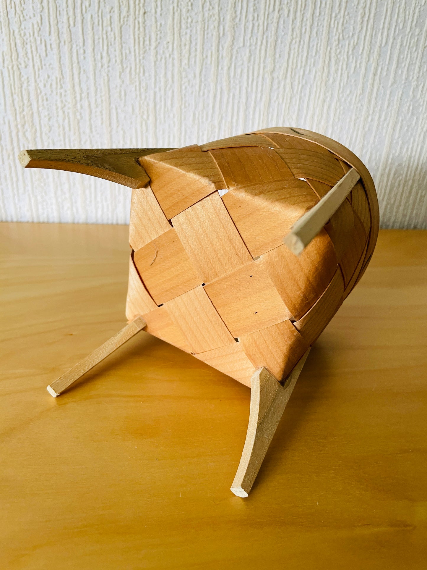 北欧伝統手/Spånkorg/工芸スポンコリ/脚付き