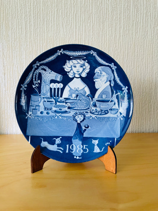 Gustavsberg/グスタフスベリ/Stig Lindberg/ステイグ.リンドベリ/Jul Tallrik/クリスマスプレート/1985年