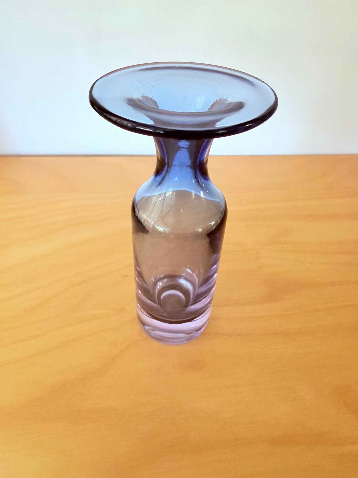 iittala/イッタラ/Tapio Wirkkala/タピオ.ヴィルカーラ/ベース型アートピース/3539/アメジストxブルー
