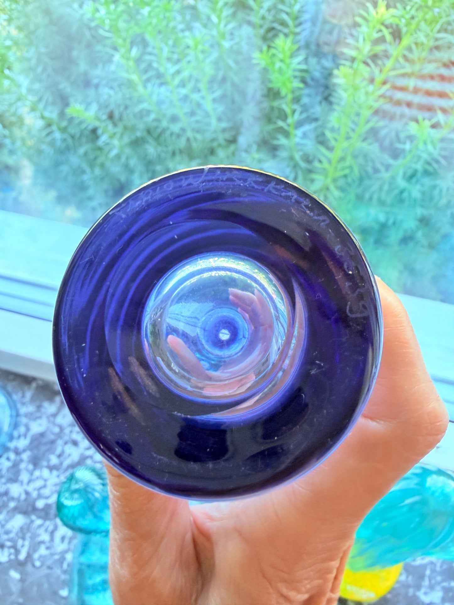 iittala/イッタラ/Tapio Wirkkala/タピオ.ヴィルカーラ/ベース型アートピース/3539/アメジストxブルー